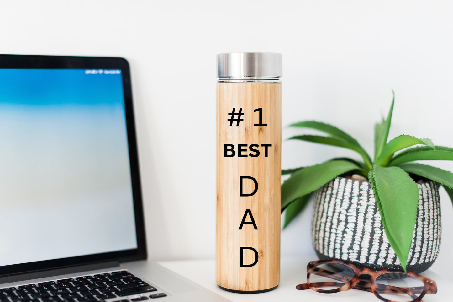 #1 Best DAD Bamboo Water Bottle